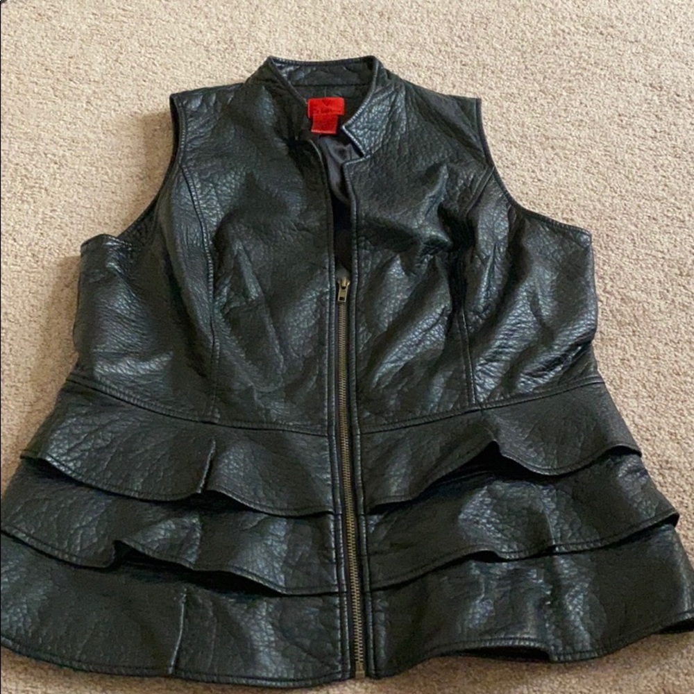 Leather vest